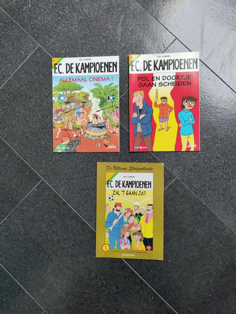 3 strips FC de kampioenen, Boeken, Ophalen