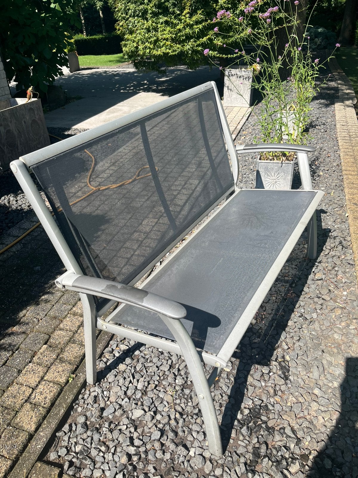 Kettler zitbankje, Tuin en Terras, Tuinbanken, Ophalen, Gebruikt, Aluminium