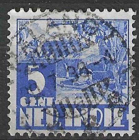 Nederlands Indie 1934 - Yvert 185 - Ossenspan - 5 c. (ST), Verzenden, Gestempeld