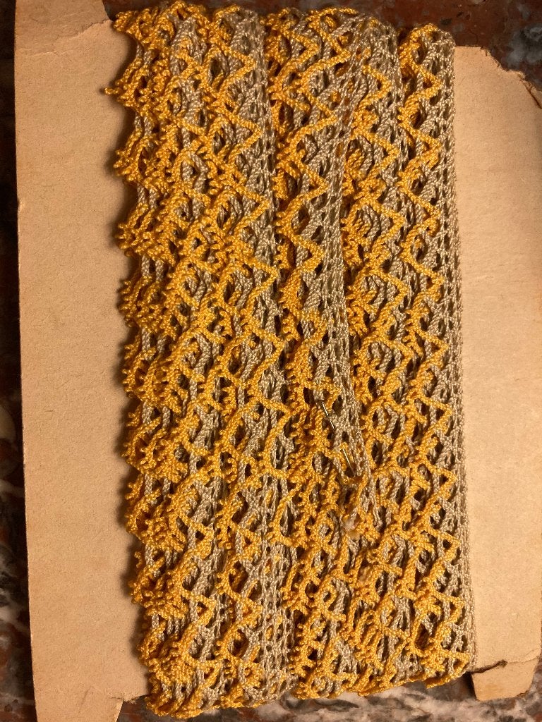 vintage kanten lint / Katoenen boord, Ophalen of Verzenden, Zo goed als nieuw, Kant