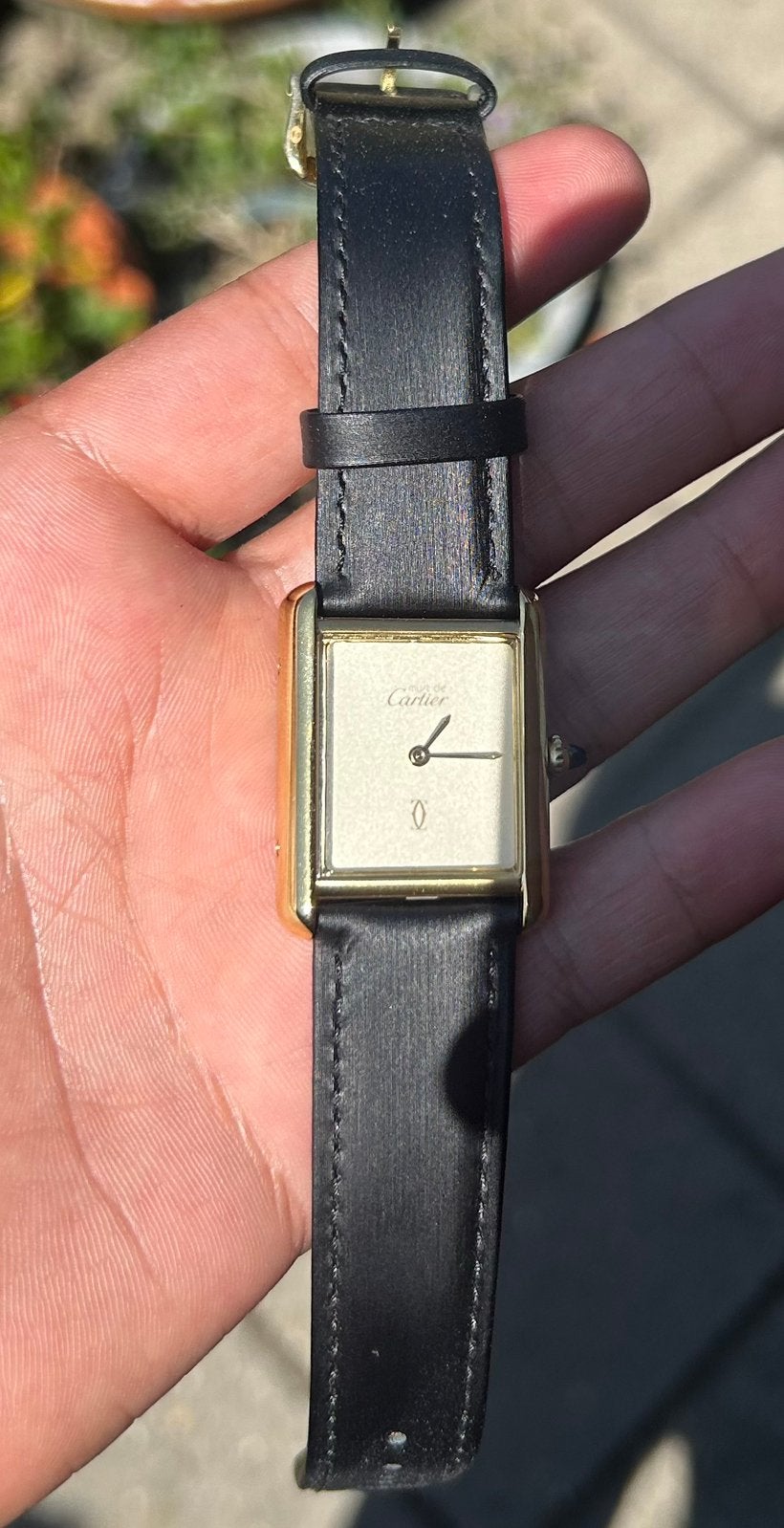Cartier tank, Overige merken, Staal, Ophalen of Verzenden, Onbekend