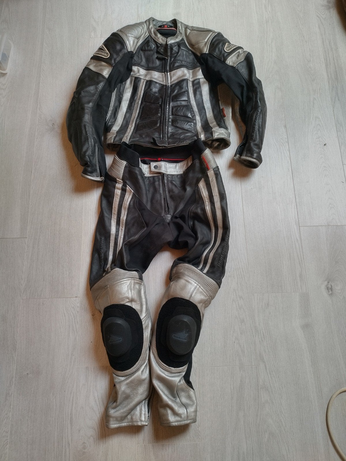 2-delig lederen motopak Hein Gericke, Motoren, Kleding | Motorkleding, Ophalen of Verzenden