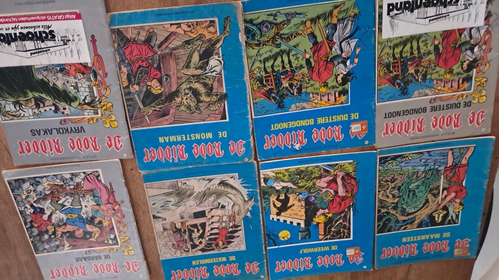 rode ridder strips, Boeken, Meerdere stripboeken, Ophalen of Verzenden, Gelezen, Willy Vandersteen