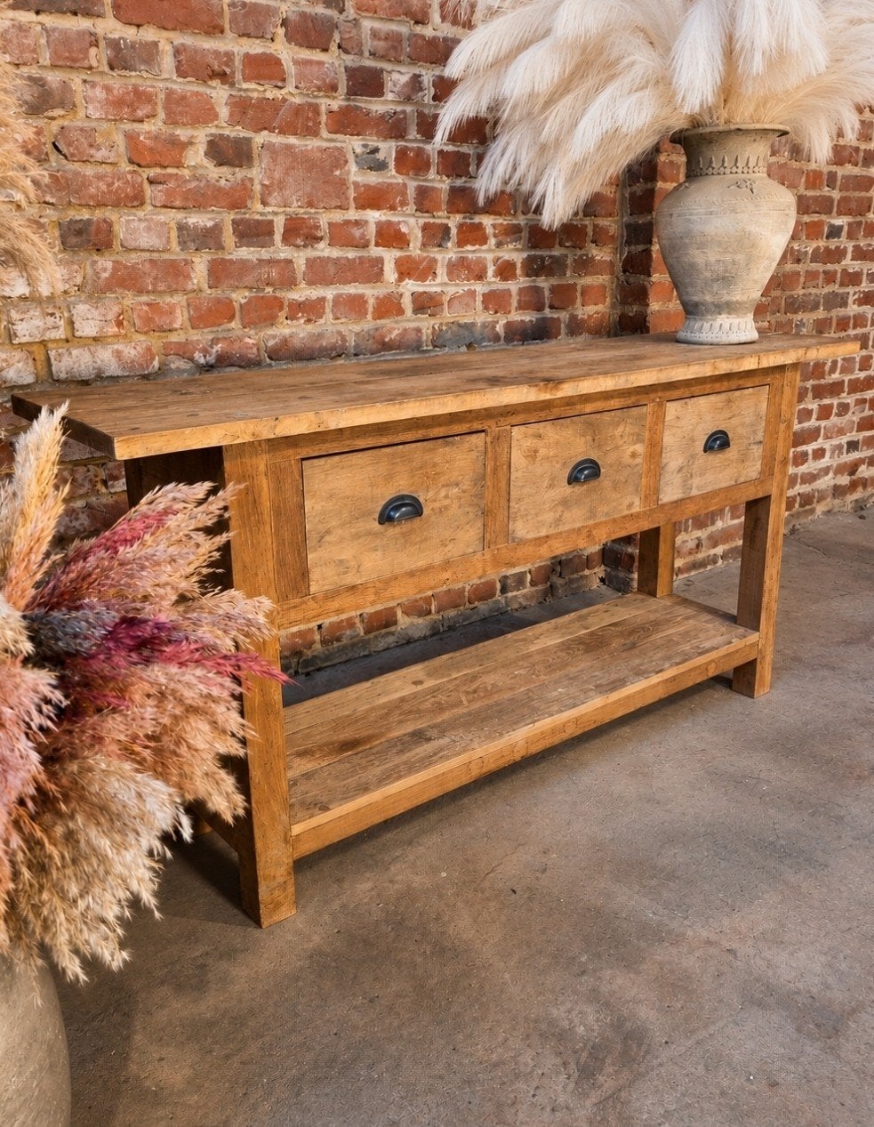 table d'appoint/console murale en teck ART :