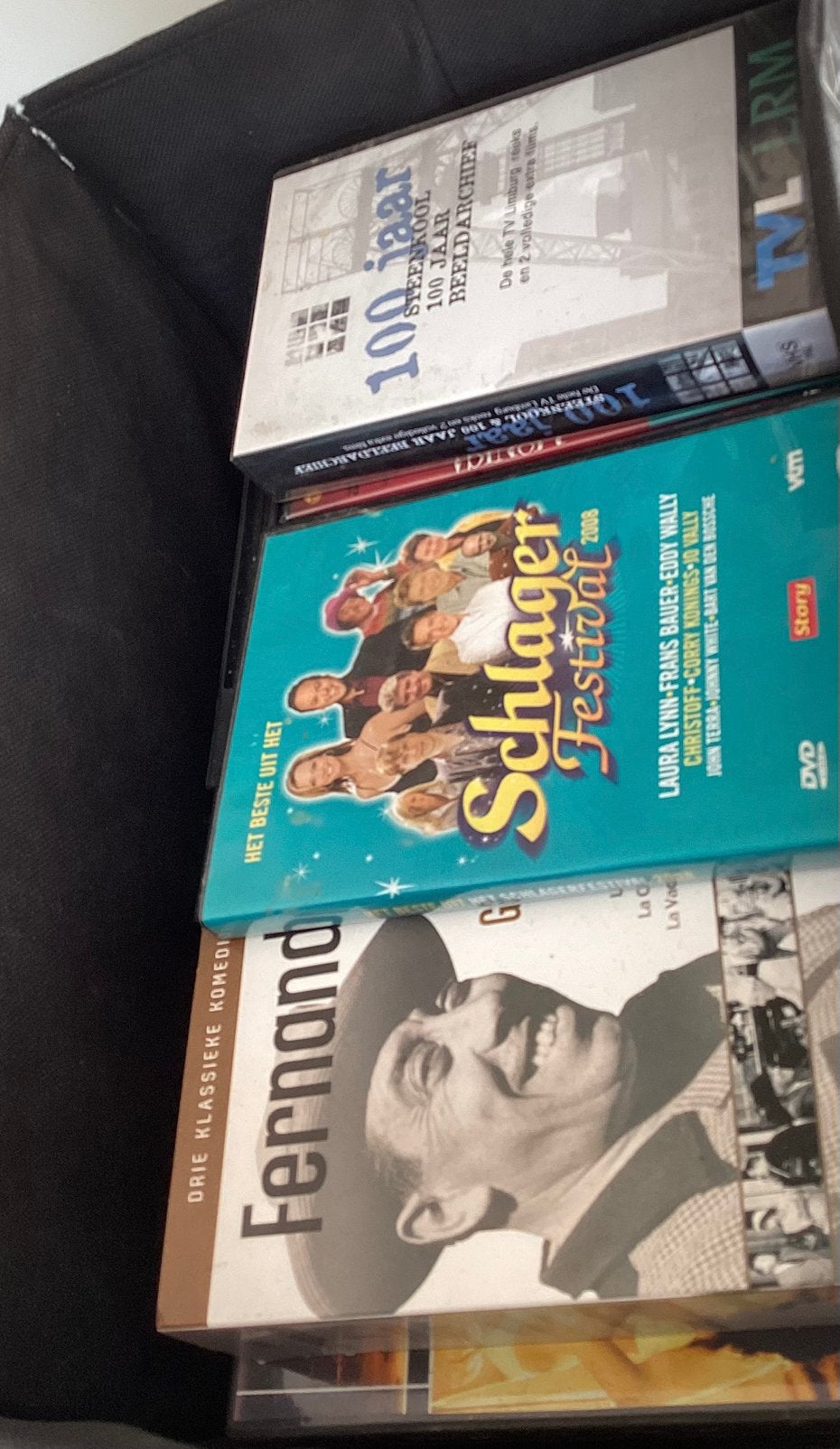 Doos videobanden en dvd’s, Cd's en Dvd's, Ophalen, Gebruikt