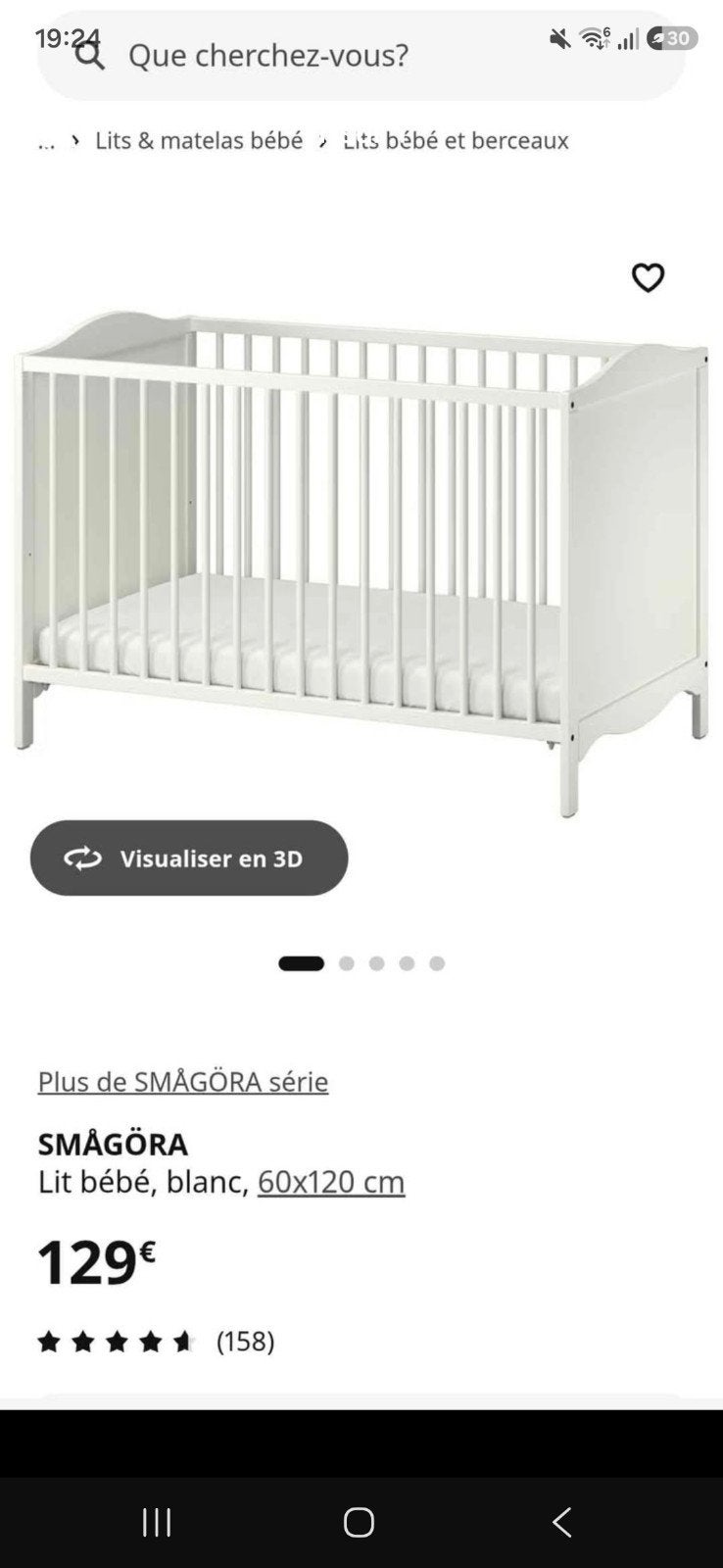 lit bébé, Enfants & Bébés, Berceaux & Lits, Enlèvement, Lit