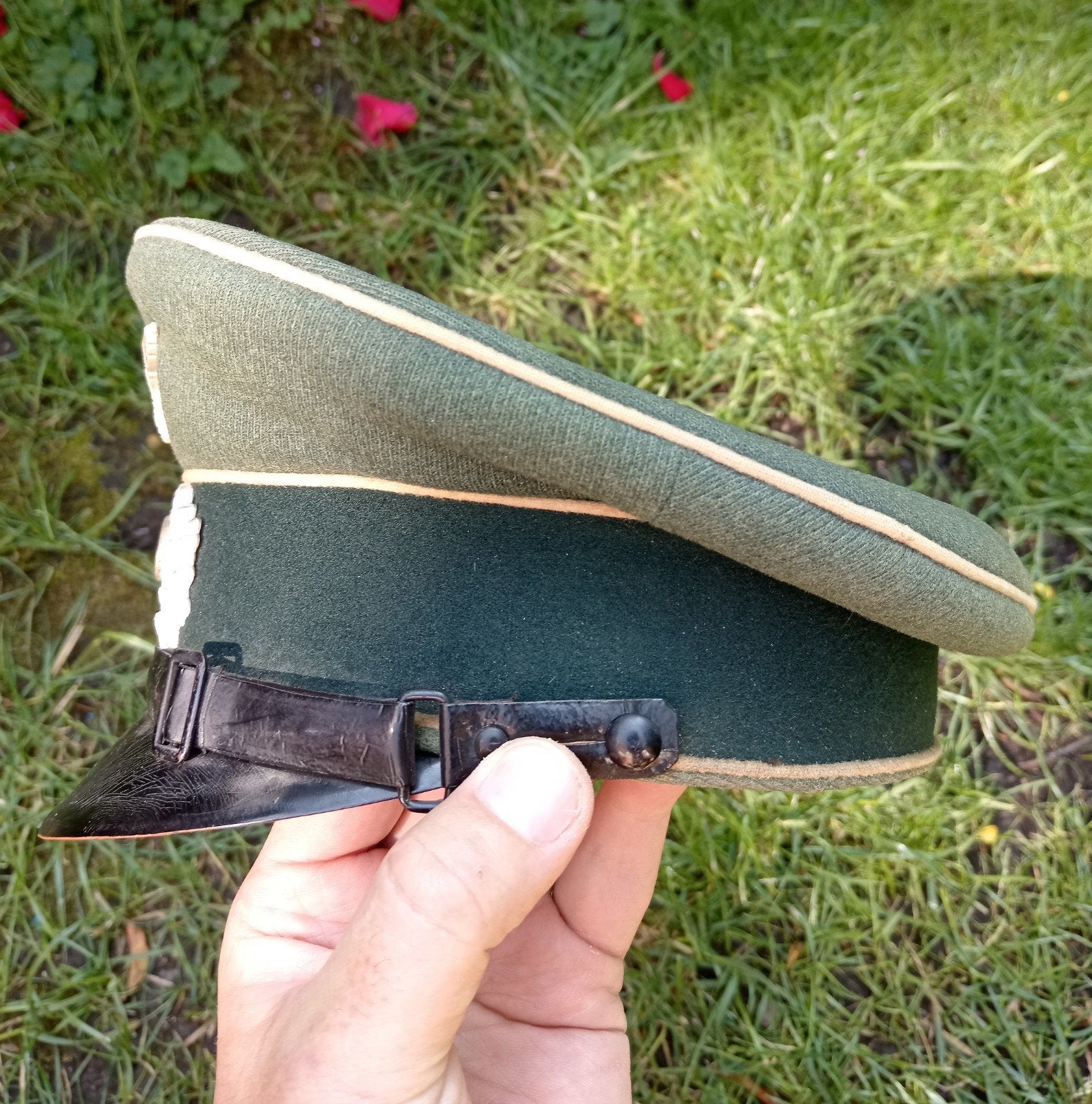 Originele WO2 Duitse Wehrmacht Onderofficier (NCO) Visor Cap, Ophalen of Verzenden