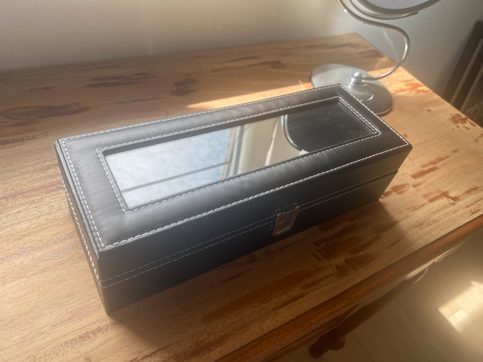 Horlogebox 6 horloges zwart, Ophalen, Zo goed als nieuw