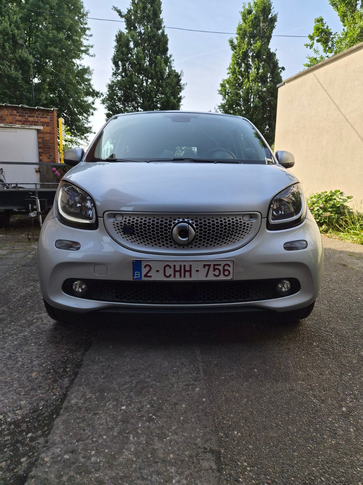 Smart forFour EQ, Autos, Mercedes-Benz, Particulier, Airbags, Électrique, 5 portes, Automatique, Argent ou Gris, Noir, Cuir, Enlèvement