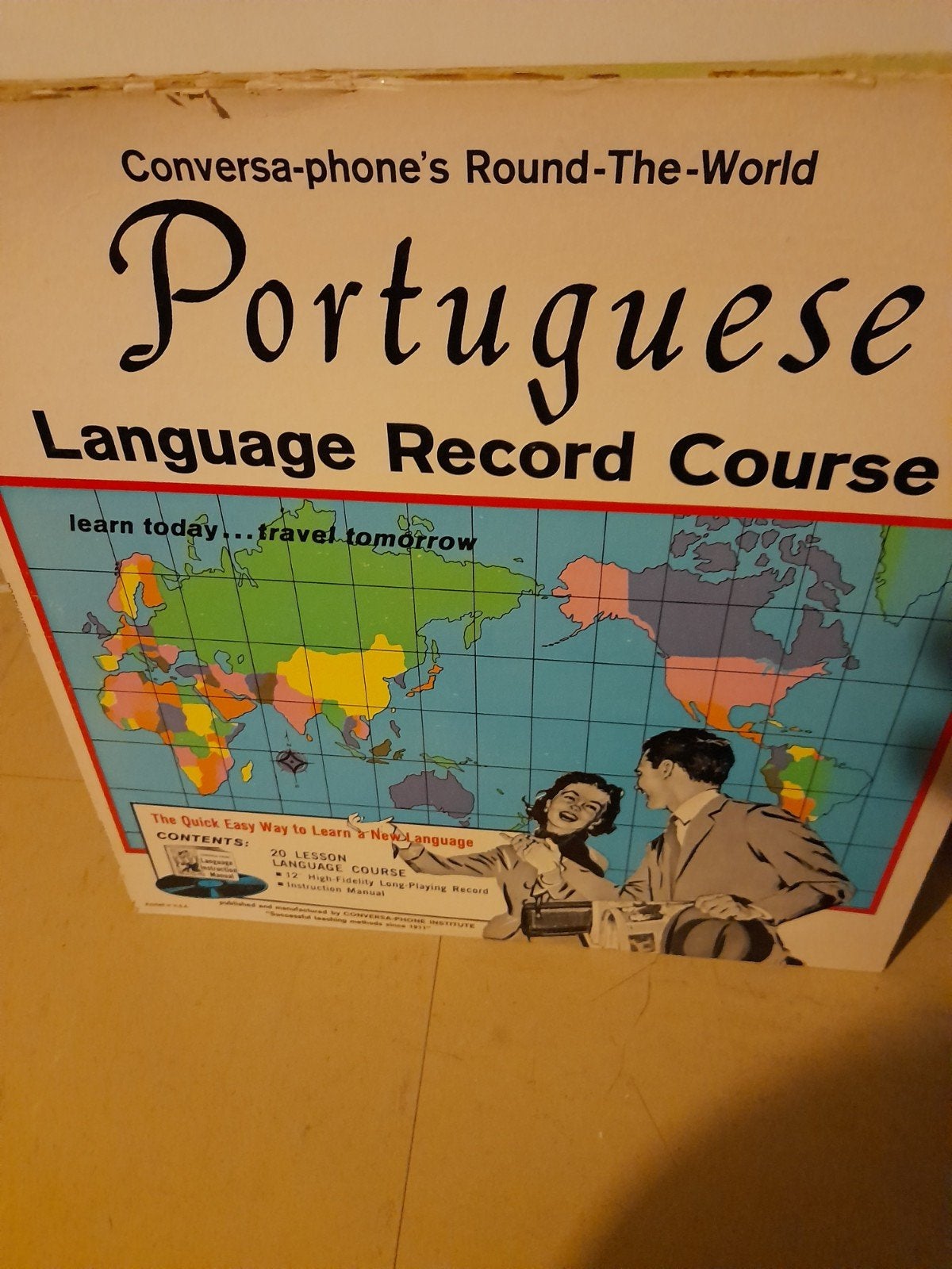 cours de langue portugais. 33T.language Record  course, Livres, Contes & Fables, Enlèvement