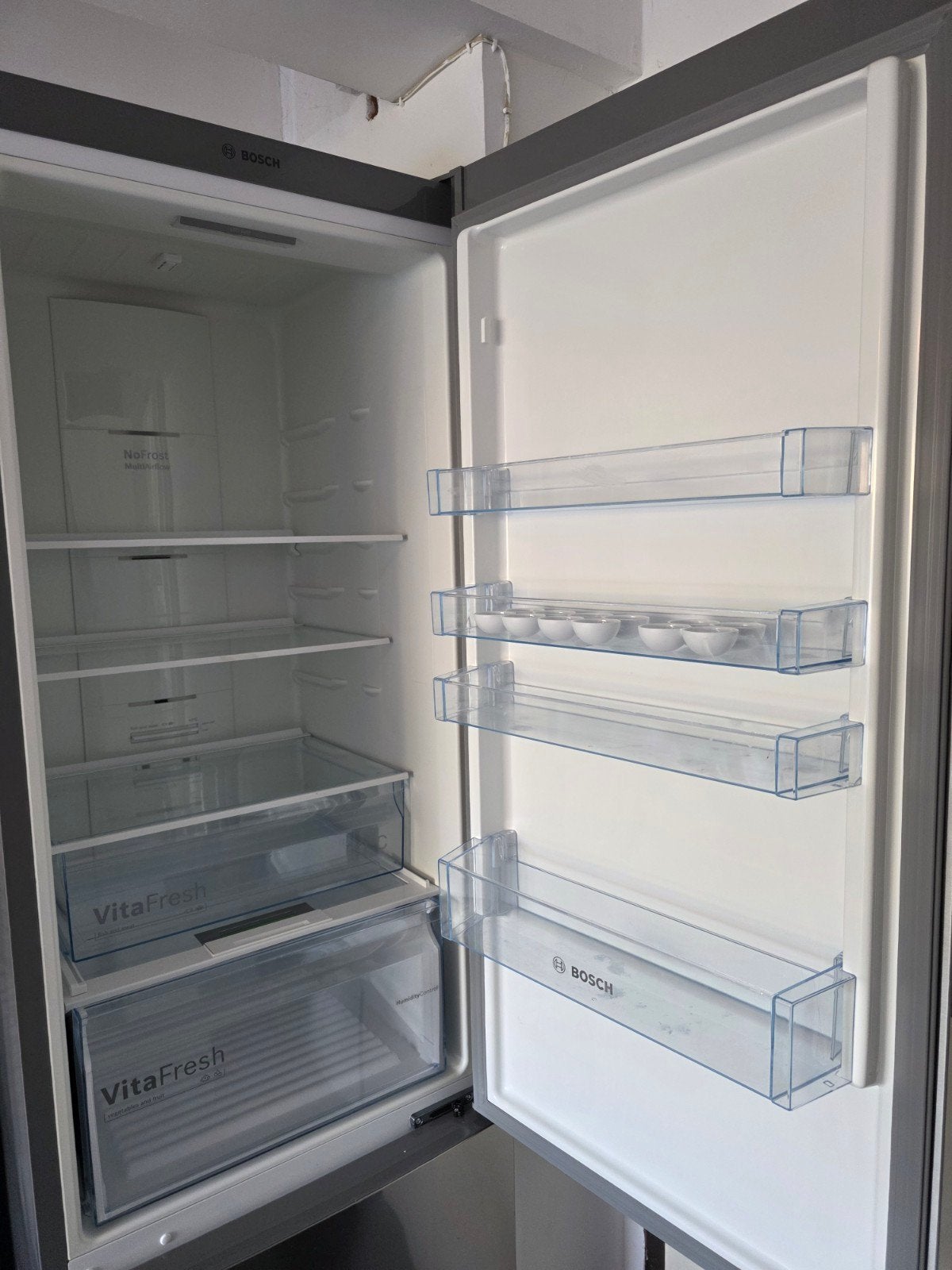 Frigo Bosh, Electroménager, Avec compartiment congélateur, 160 cm ou plus, Comme neuf, Enlèvement
