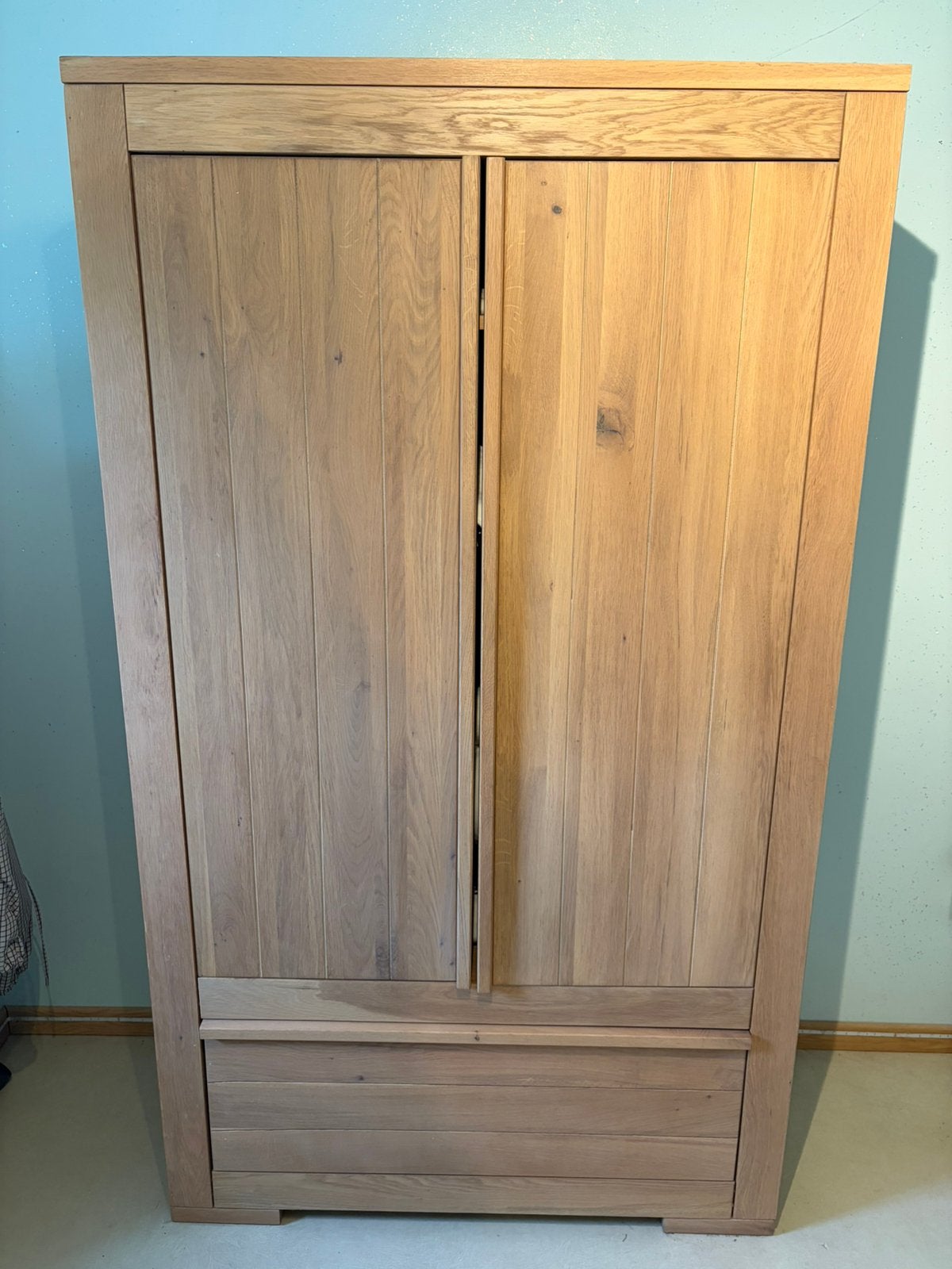 Garde robe en chêne massif, Enlèvement, Comme neuf, Chêne