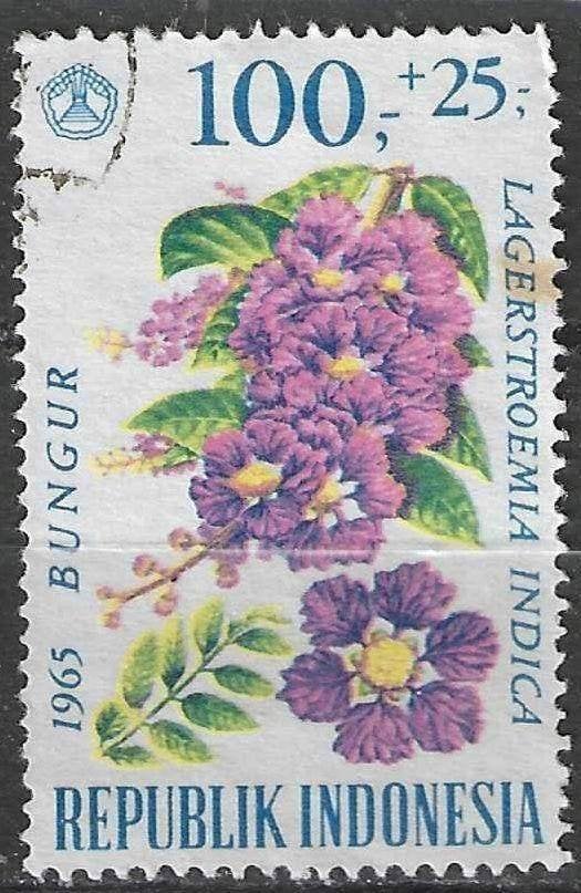 Indonésie 1965 - Yvert 435 - Lagerstroemia Indica (ST), Envoi, Affranchi