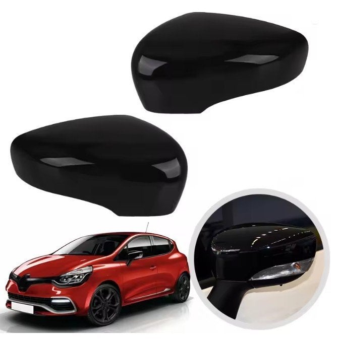 Spiegelkappen Renault Clio 4 MK4 Captur Zoe Glans Zwart, Verzenden