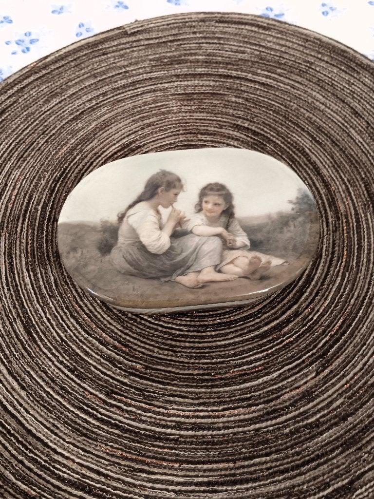 Ancien porte savon en porcelaine fine, Enlèvement ou Envoi