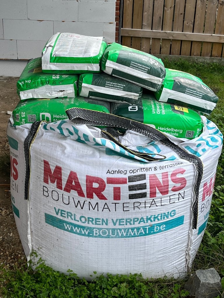 Bigbag zand+kiezel en cement, Bricolage & Construction, Enlèvement, Neuf, Autres types