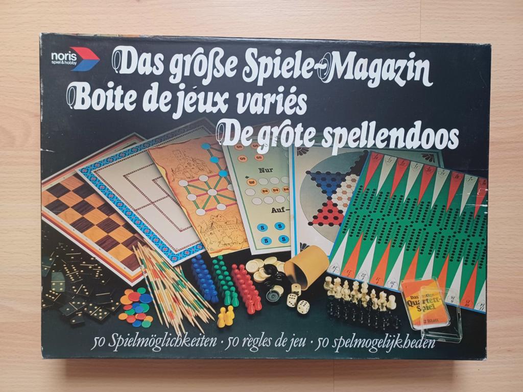 Grote Spellendoos met 50 spelmogelijkheden Noris, Enlèvement, Comme neuf, Noris