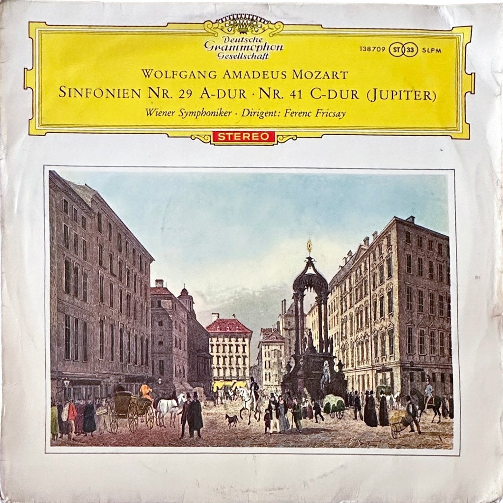 Mozart 33T vinyl - Symfonieën 29 & 41 Jupiter - Fricsay DG, LP, Gebruikt, Symfonie, Mozart