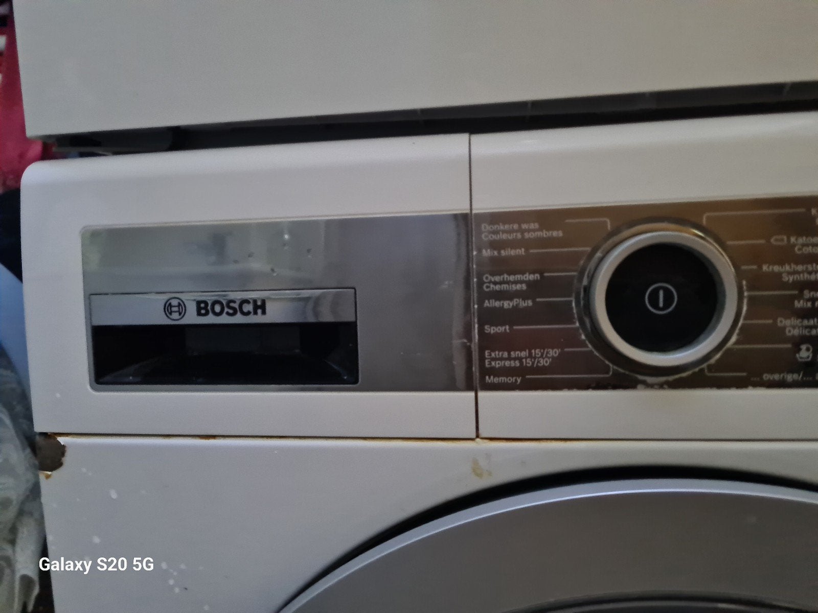 wasmachine, Ophalen
