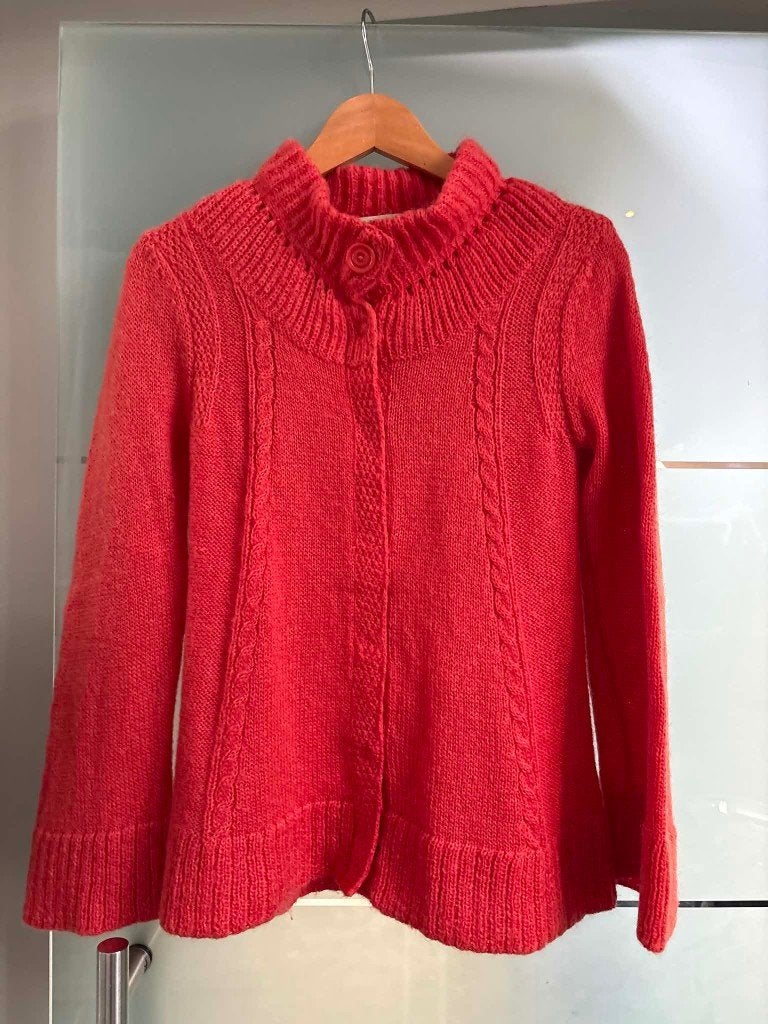 Veste Essentiel Antwerp en mohair — Corail/Rouge (taille S), Rouge, Enlèvement ou Envoi, Taille 36 (S), Comme neuf