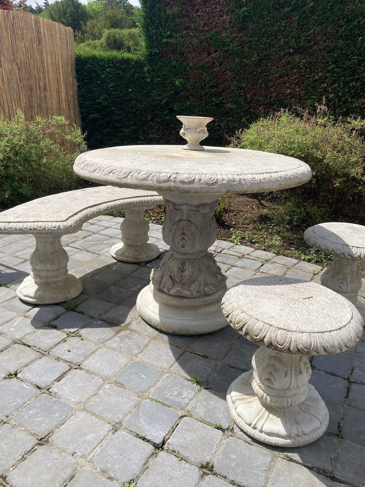 Stenen tuinset, Tuin en Terras, Ophalen, Gebruikt