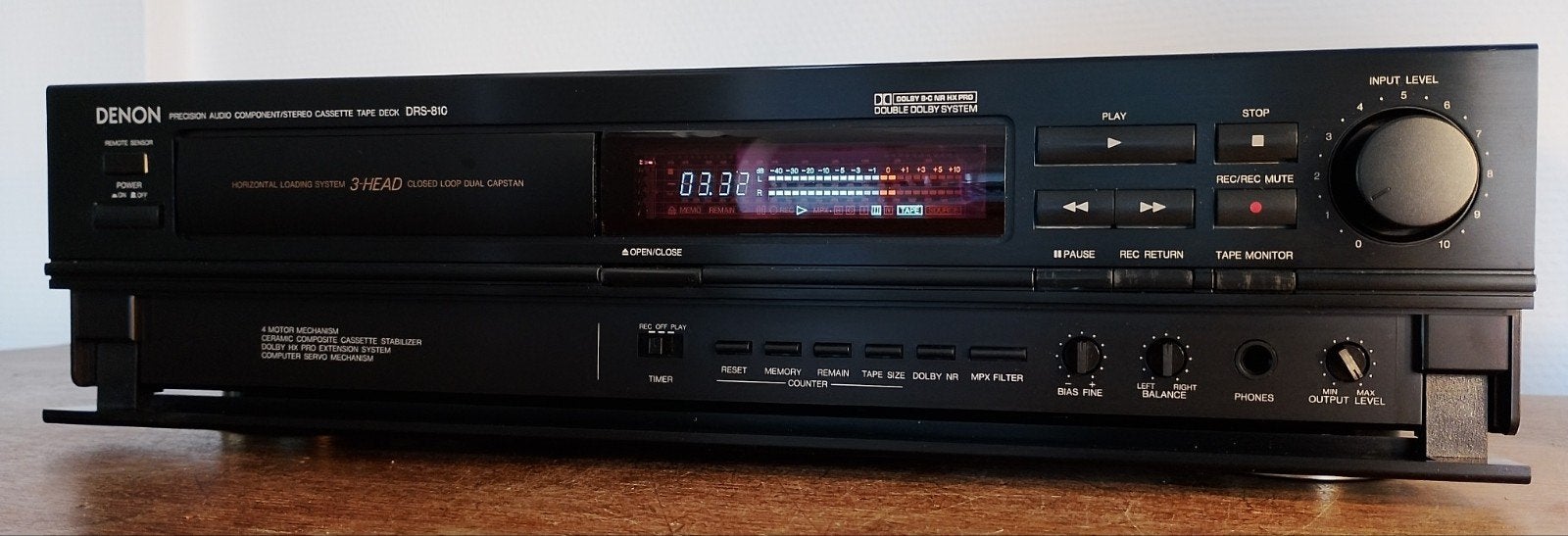 DENON DRS-810 cassettedeck., Ophalen, Denon