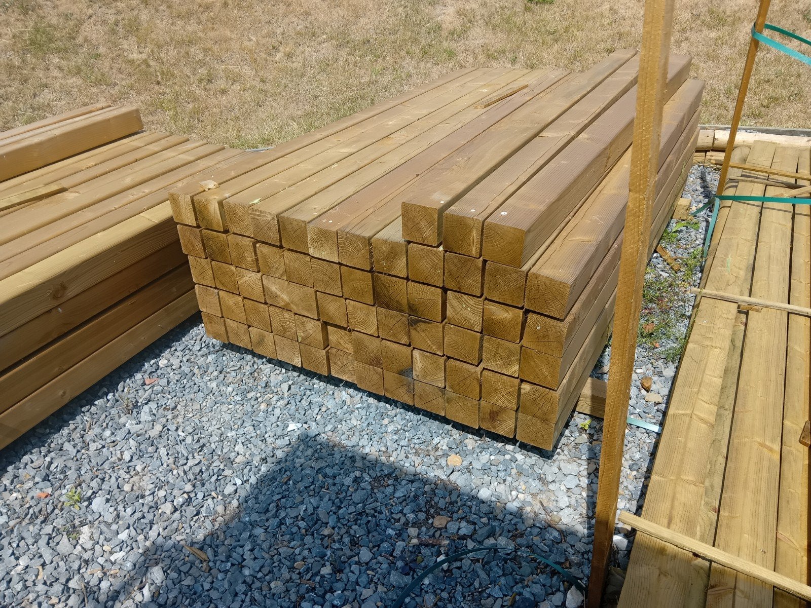 piquets carré  9x9 autoclave  classe 4, Jardin & Terrasse, Enlèvement, Neuf, Bois