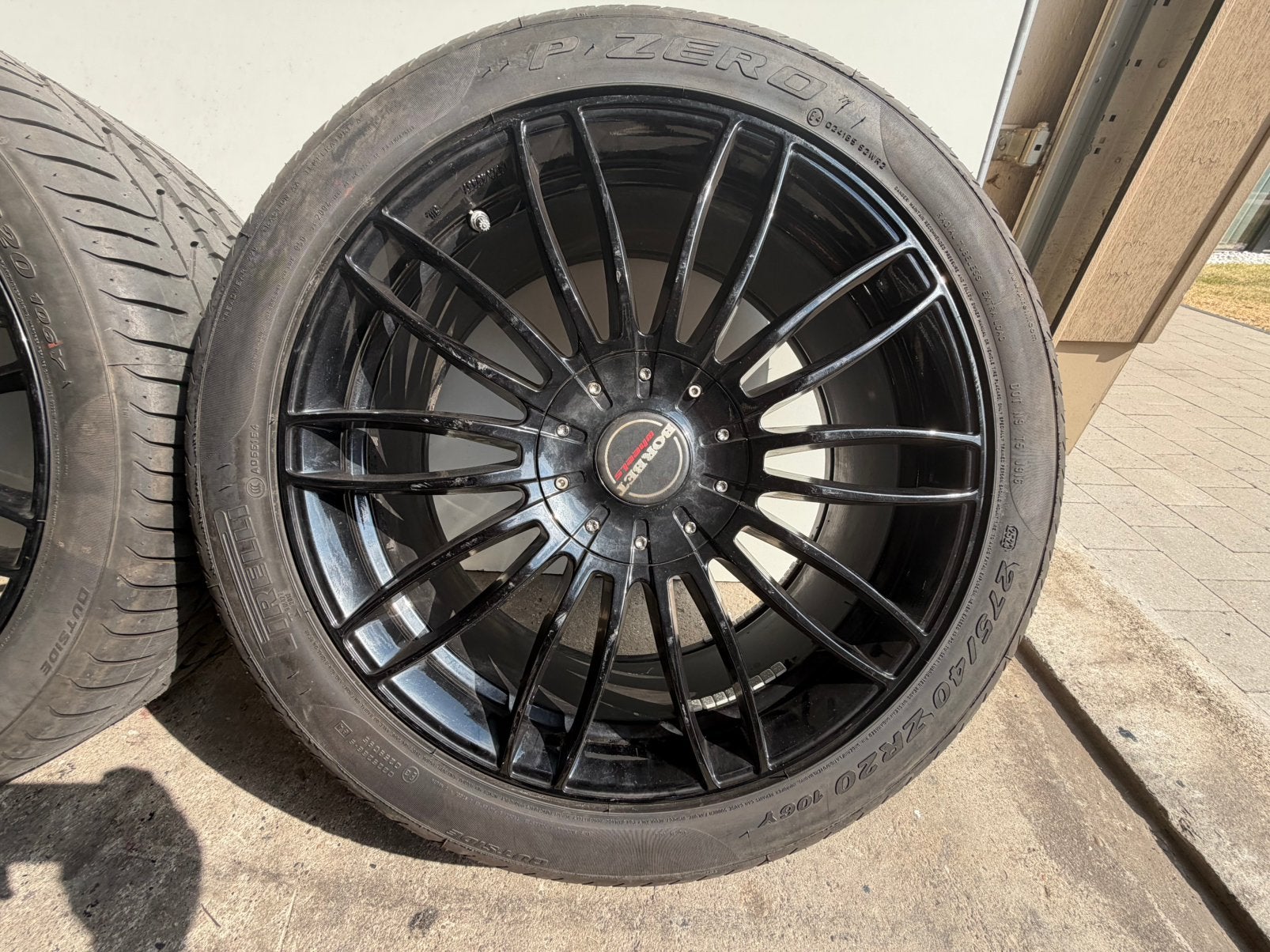 Borbet CW3 black met nieuwe Pirelli P zero 275/40 R20, Auto-onderdelen, Banden en Velgen, Ophalen, Banden en Velgen, Nieuw, 20 inch