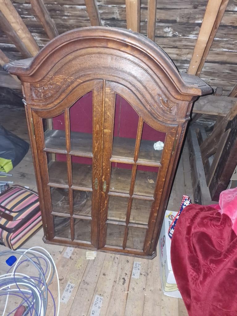 Vitrine en bois, 25 à 50 cm, Comme neuf, Enlèvement, 50 à 100 cm