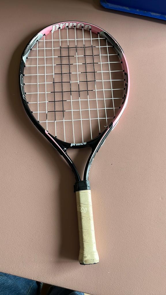 Tennisracket voor kinderen met hoes, Sport en Fitness, Tennis, Ophalen, Gebruikt, Racket, Prince