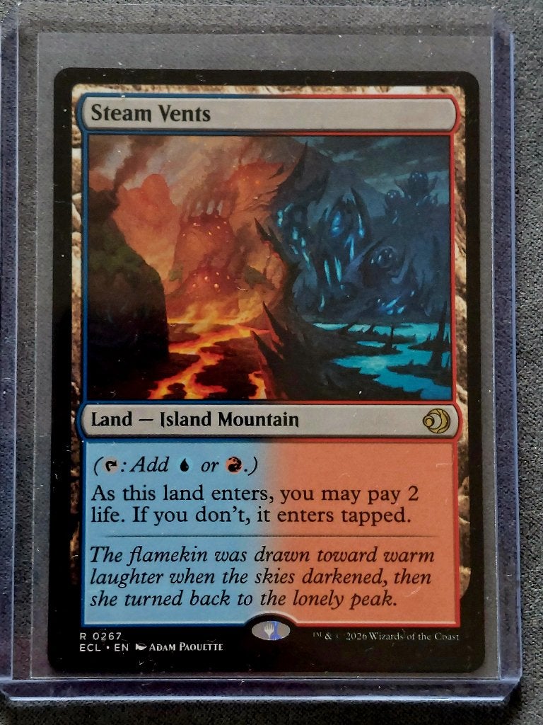 Magic The Gathering (MTG) Lorwyn Eclipsed Steam Vents, Hobby en Vrije tijd, Verzamelkaartspellen | Magic the Gathering, Ophalen of Verzenden