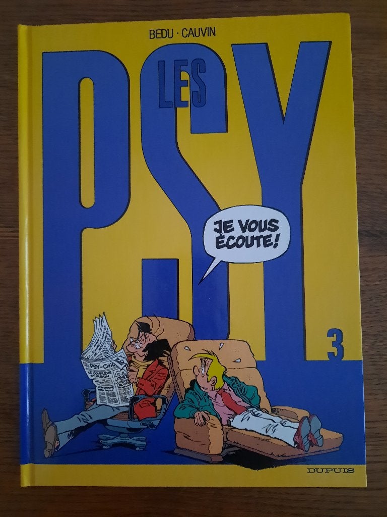 BD Les Psys Je vous écoute édition originale, Livres, Bédu & Cauvin, Une BD, Comme neuf, Enlèvement