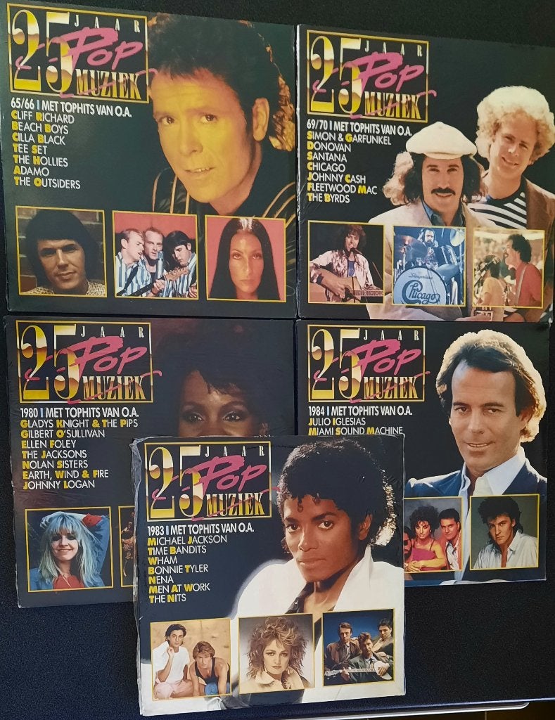 5 Vinyl LP's 25 jaar popmuziek Michael Jackson,...MINT, Cd's en Dvd's, Vinyl | Pop, Ophalen of Verzenden, Nieuw in verpakking