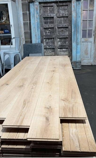 UNIEK; MASSIEVE FRANS EIKEN VLOERDELEN 200MM BREED, Tuin en Terras, Grind, Keien en Split, Ophalen