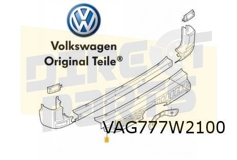Volkswagen Crafter (4/06-9/16) Achterbumper (bij treeplank /, Neuf, Arrière, Volkswagen, -