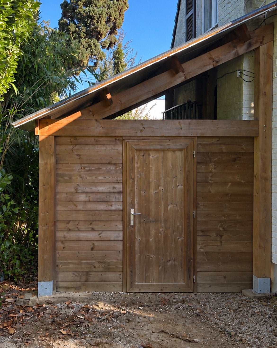 Carport en bois, 200 à 400 cm, Comme neuf, Enlèvement, 500 cm ou plus