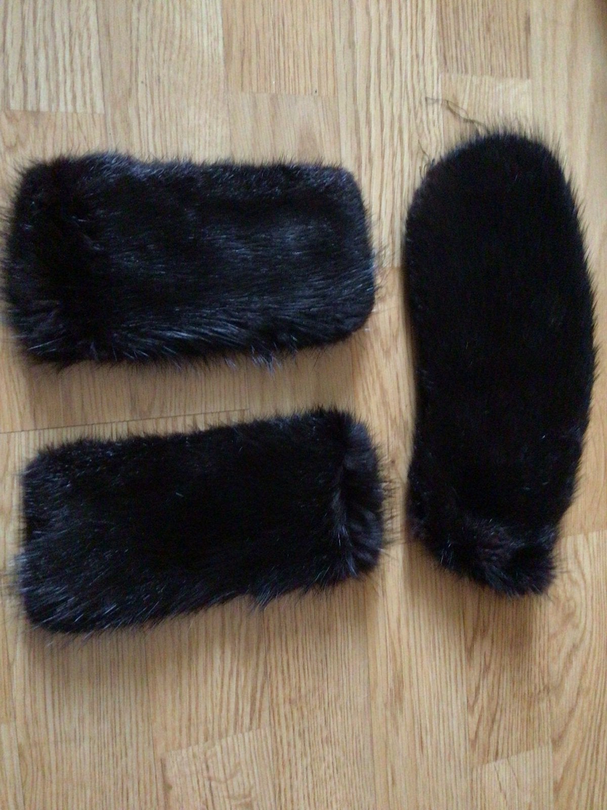 Luxe 3-Delige Vintage Nerts Bontset – Bontkraag & Manchetten, Ophalen, Dames