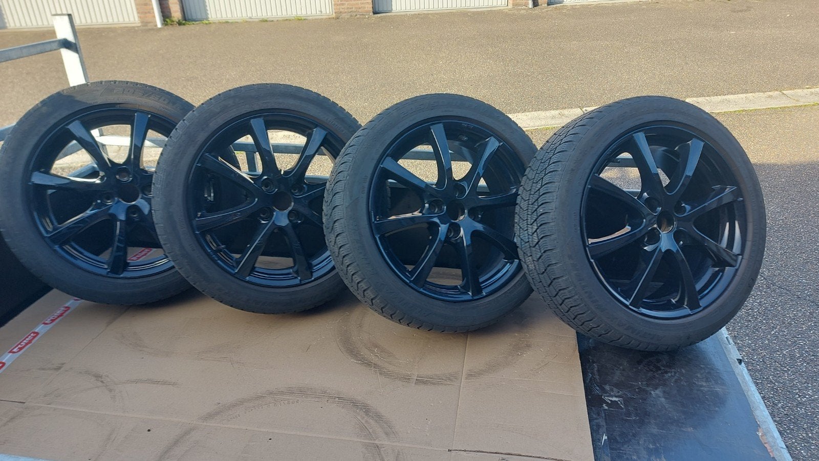 Alu velgen met banden, Auto-onderdelen, Ophalen, Gebruikt, 17 inch, Band(en)