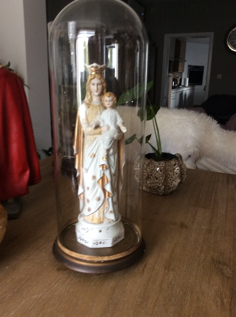 gesigneerde antieke lieve vrouw, Antiek en Kunst, Ophalen