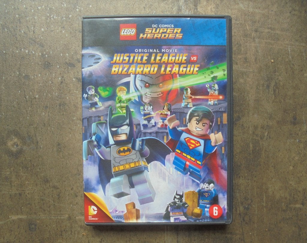 Lego DVD DC Justice League vs Bizarro League (zie foto's), Gebruikt, Tekenfilm, Overige soorten, Ophalen of Verzenden