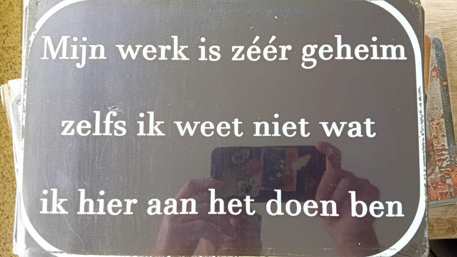 tekstbord voor op het werk, Tekstbord, Ophalen of Verzenden