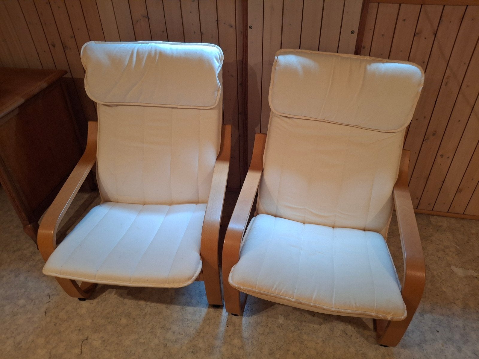 set van zetels poang ikea, Ophalen, Gebruikt, Eenpersoons, Hout