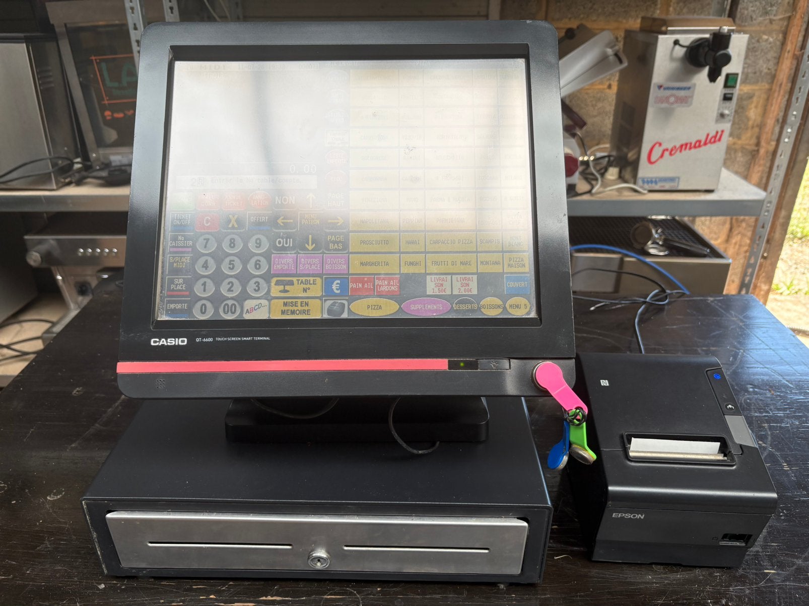 Caisse enregistreuse Casio QT-6600 – Excellent état, Articles professionnels, Horeca | Autre, Enlèvement