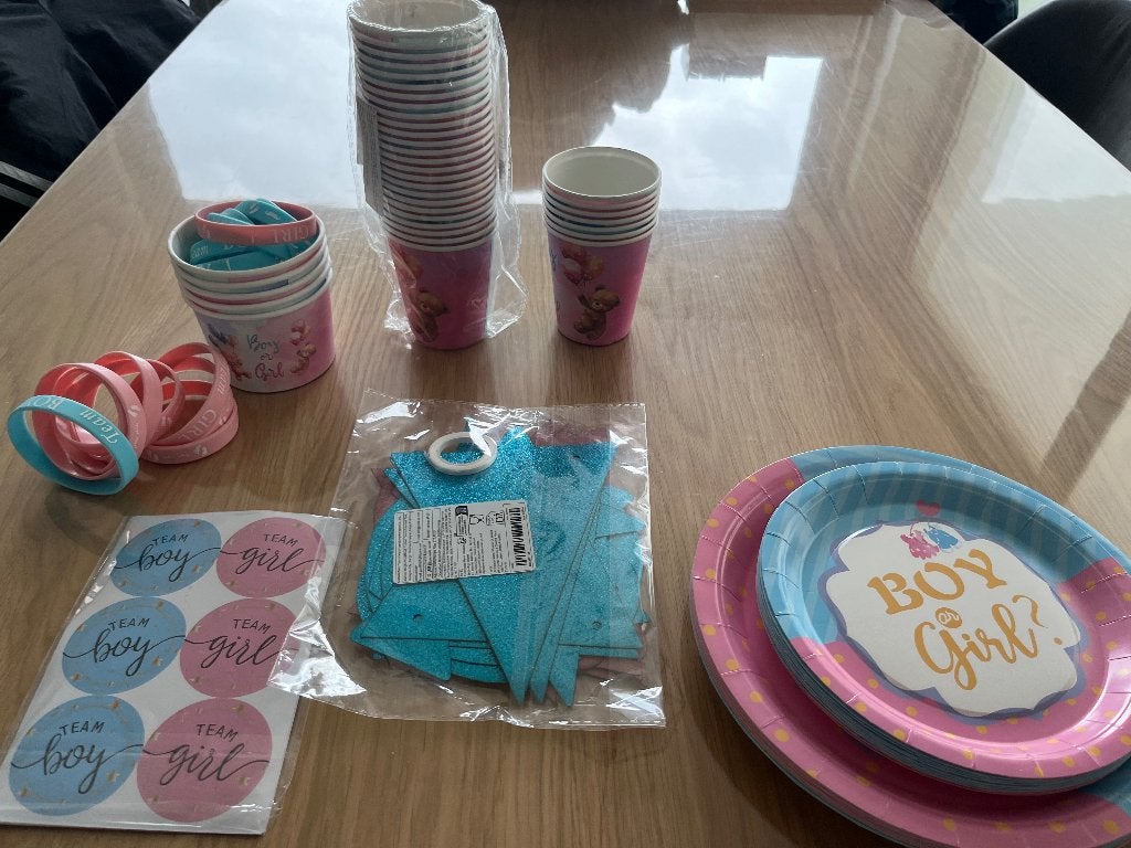 Gender reveal, Hobby en Vrije tijd, Feestartikelen, Ophalen, Nieuw, Versiering
