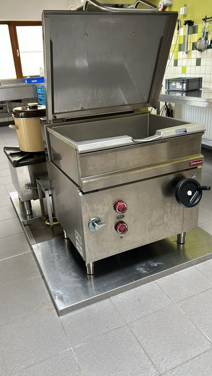 Elektrische kipbare braadpan, 60 liter R.V.S., Ophalen, Gebruikt, Fornuis, Frituur en Grillen