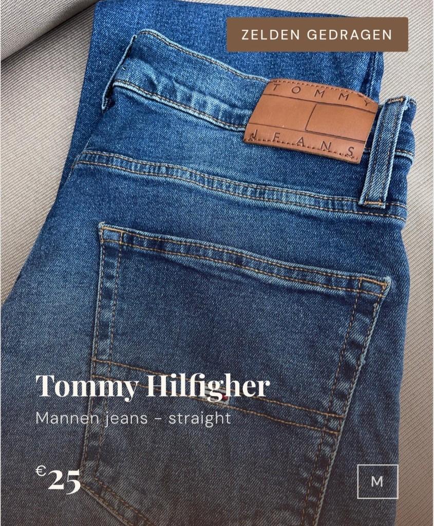 Tommy Hilfigher Ryan Regular Straight, Kleding | Heren, Spijkerbroeken en Jeans, Ophalen, Blauw, Overige jeansmaten, Zo goed als nieuw