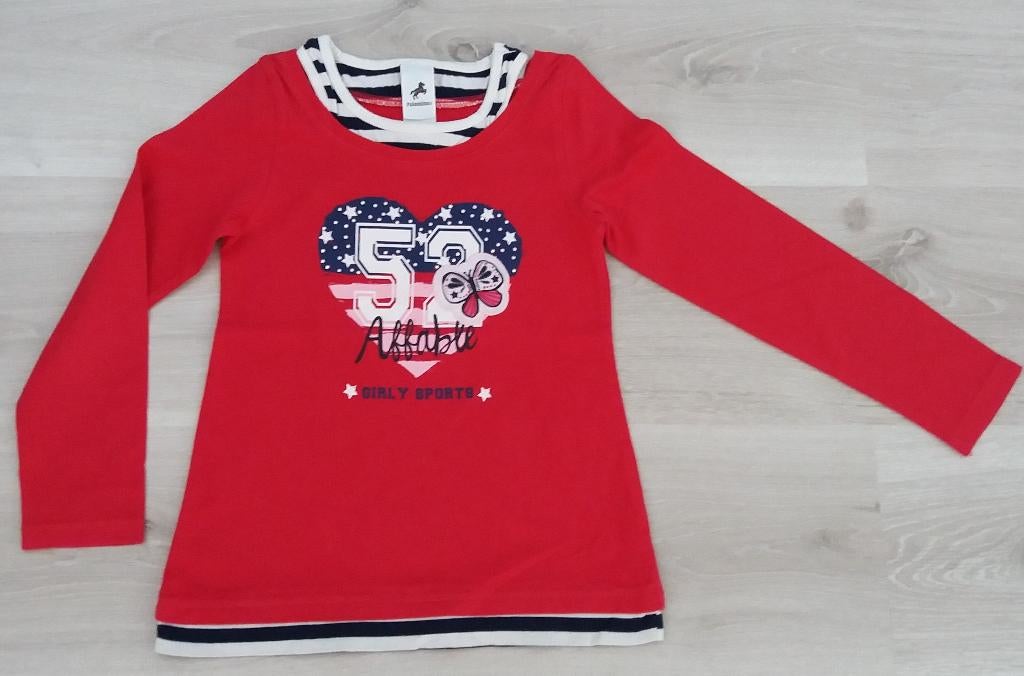 Longsleeve C&A,maat 116, Kinderen en Baby's, Kinderkleding | Maat 116, C&A, Meisje, Ophalen of Verzenden, Zo goed als nieuw