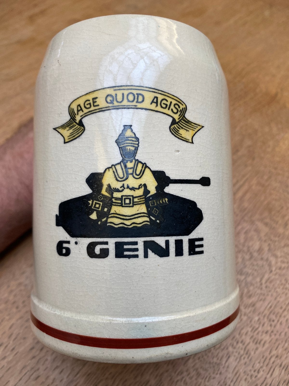 Ancienne chope 6eme bataillon genie blinde belge, Enlèvement ou Envoi