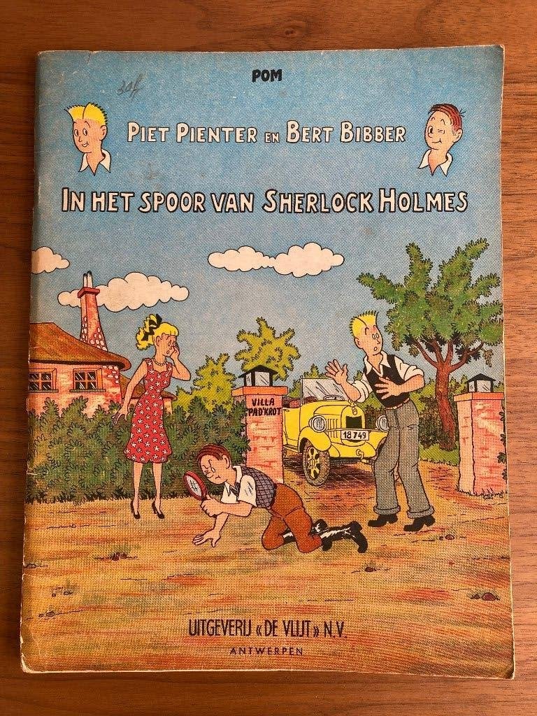 In het spoor van Sherlock Holmes - Piet Pienter  Bert Bibber, Boeken, Eén stripboek, Ophalen of Verzenden, POM