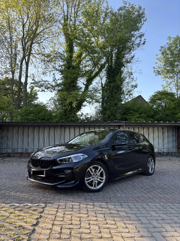 BMW 116i M-pack full option, Automaat, 1 Reeks, Leder en Stof, Zwart